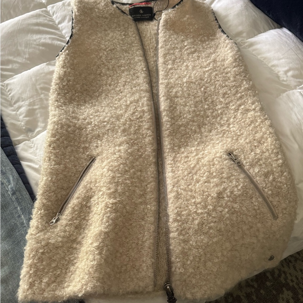 Scotch & Soda Cream Teddy Jacket